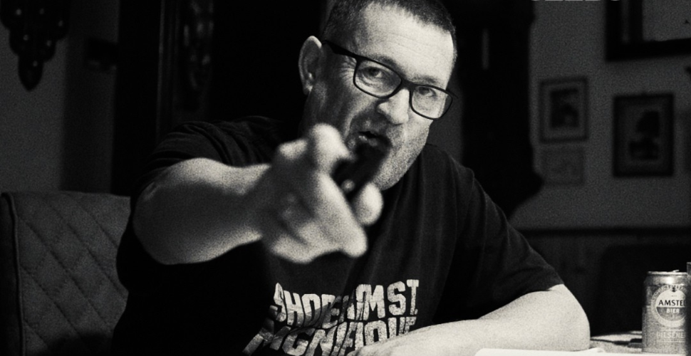 Black and white image of Paul Heaton